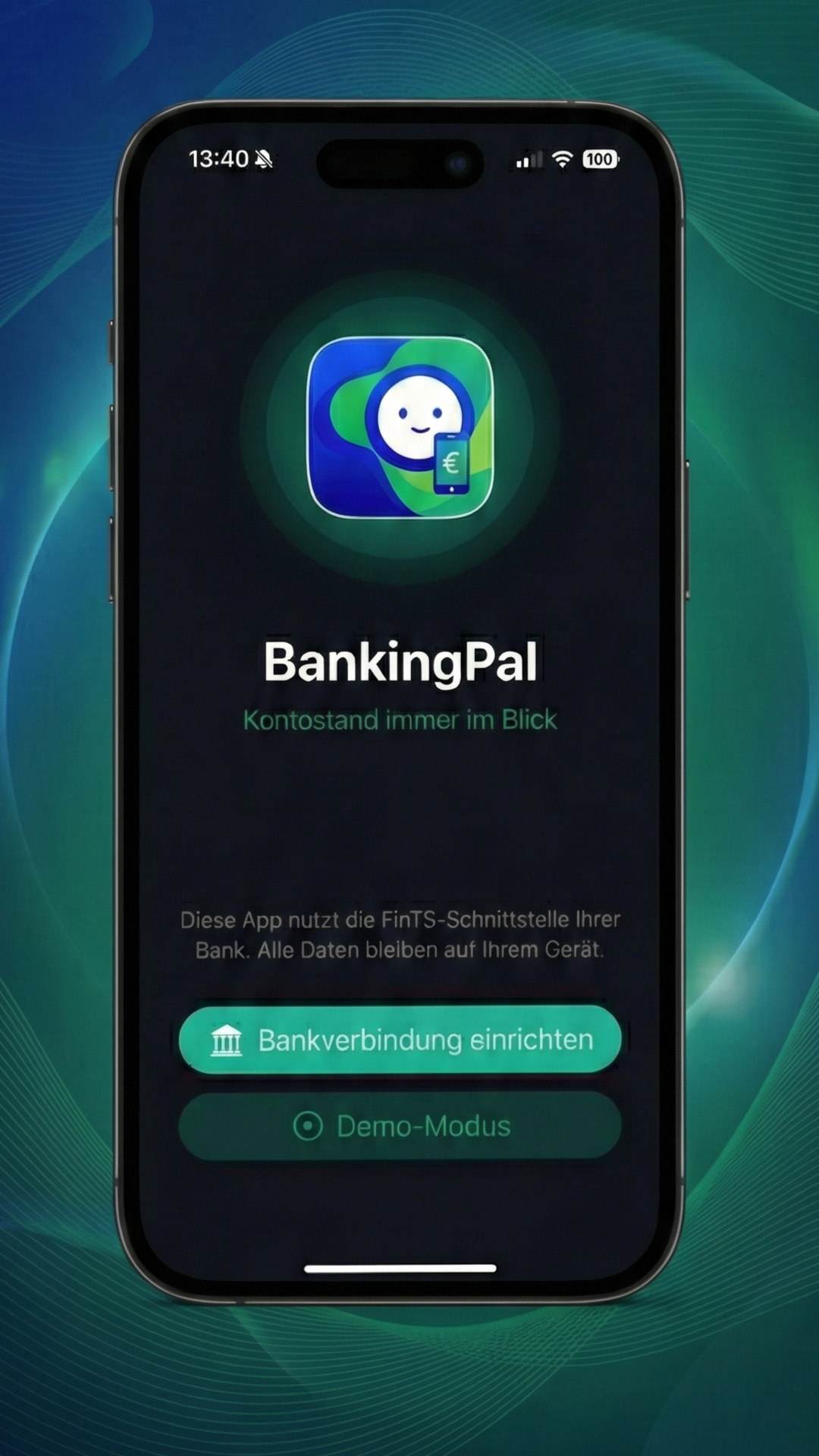 BankingPal Pocket Startscreen auf dem iPhone